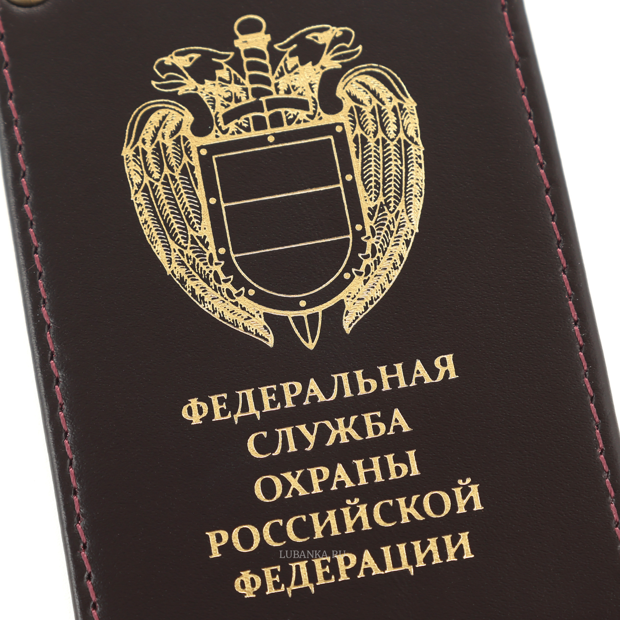 Картхолдер односторонний ФСО бордовый