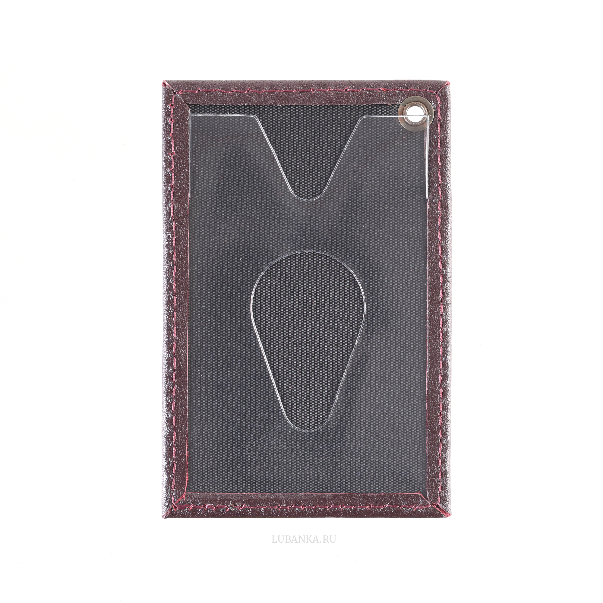 Картхолдер односторонний Россия бордовый