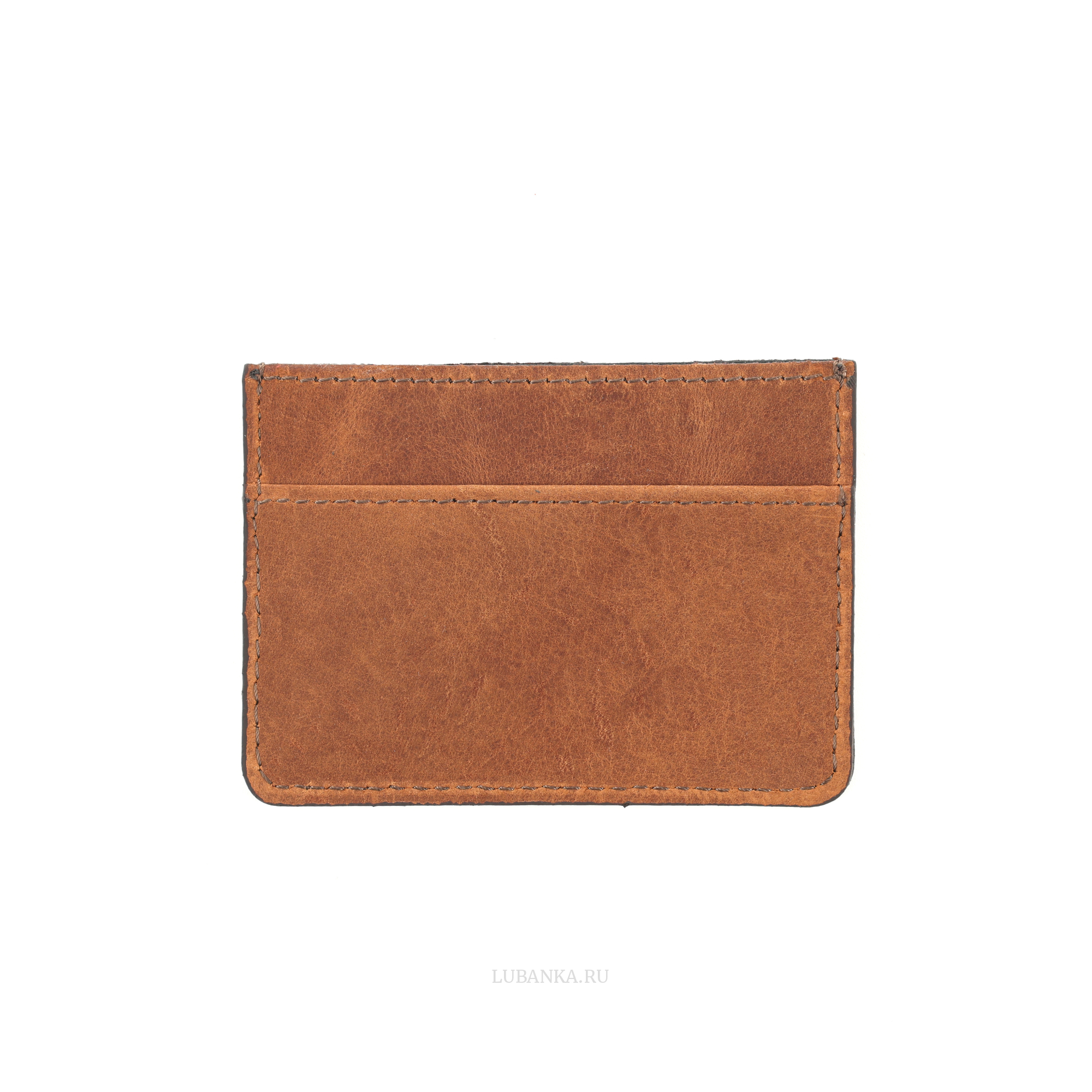 Картхолдер двухсторонний Россия светло коричневый