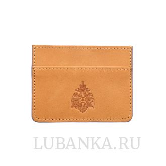 Картхолдер двухсторонний МЧС светло коричневый