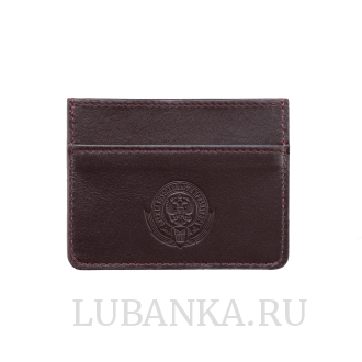 Картхолдер двухсторонний СБП бордовый