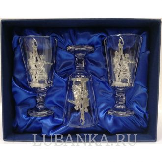 Хрустальные рюмки лафитники «Ностальгия»