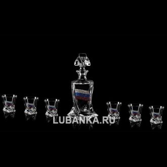 Набор для водки «Триколор» хрустальный
