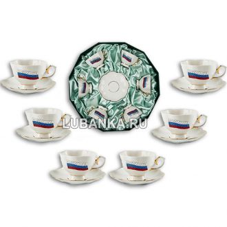 Сервиз столовый на 6 персон при 12 предметах «Триколор»