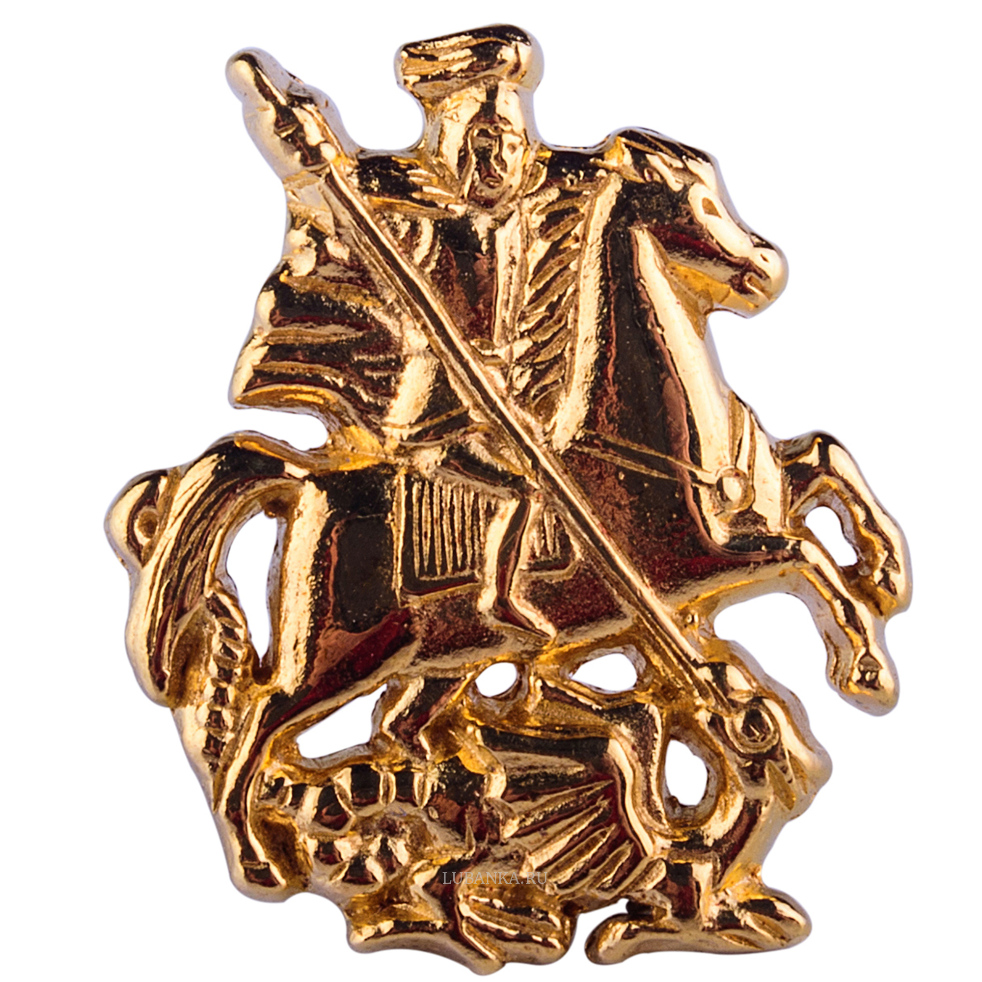 Значок Георгий Победоносец серебро