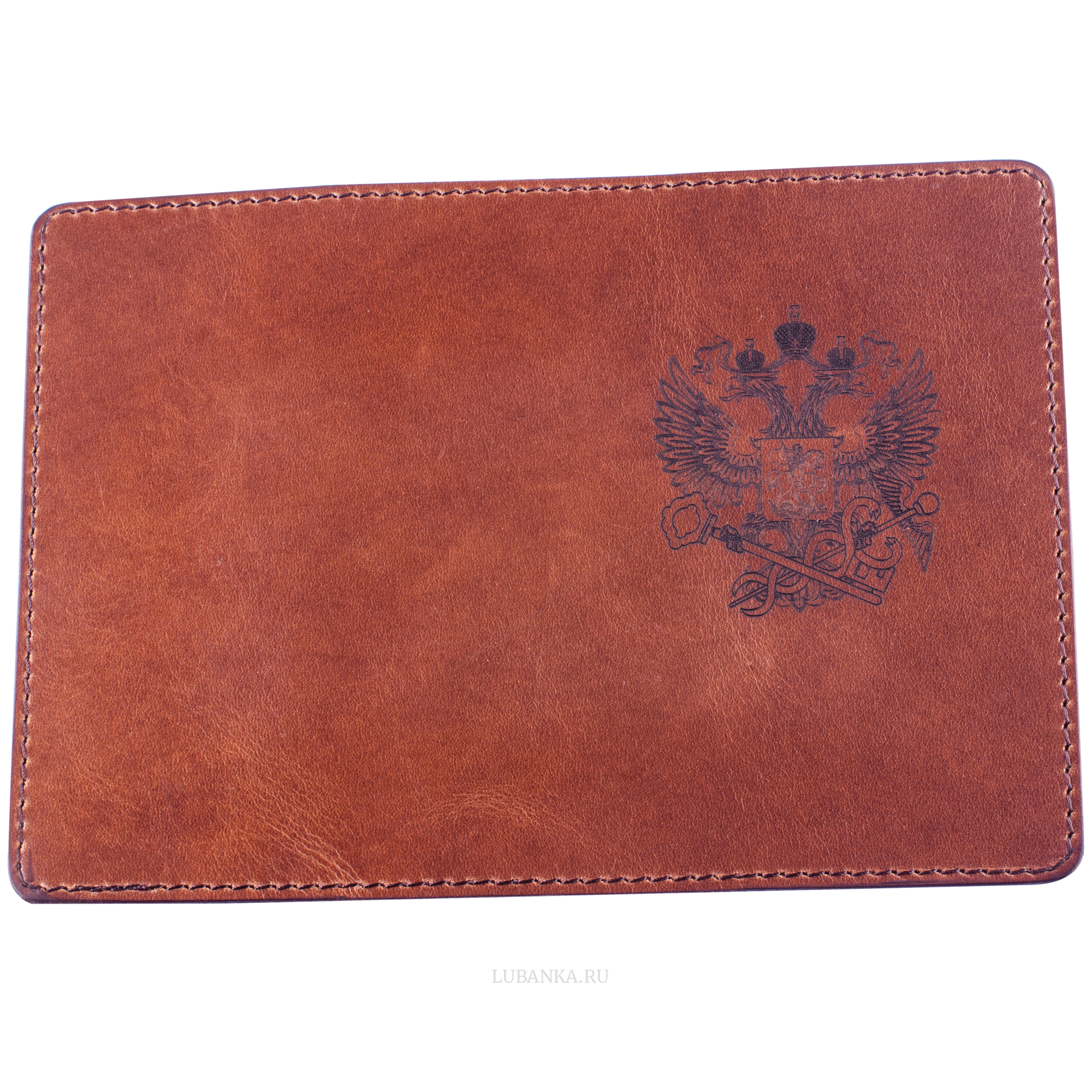 Обложка для паспорта Налоговая Служба коричневая