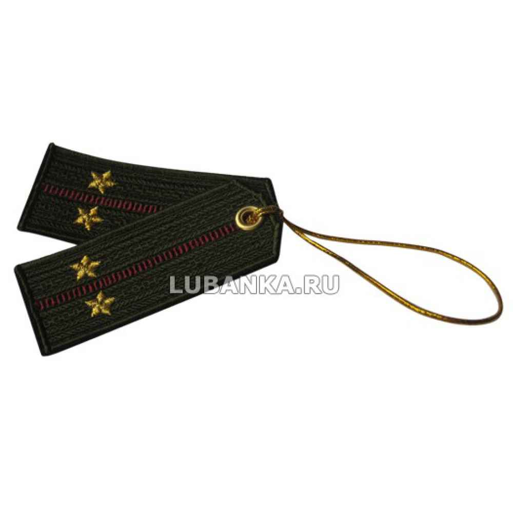 Брелок вышитый «Погон лейтенанта», внутренние войска