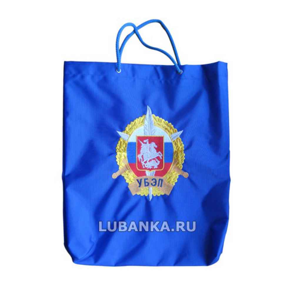 Сумка с вышивкой «УБЭП», большая