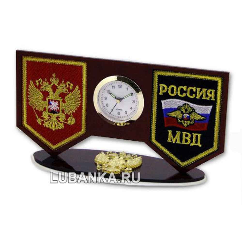Часы настольные «МВД»
