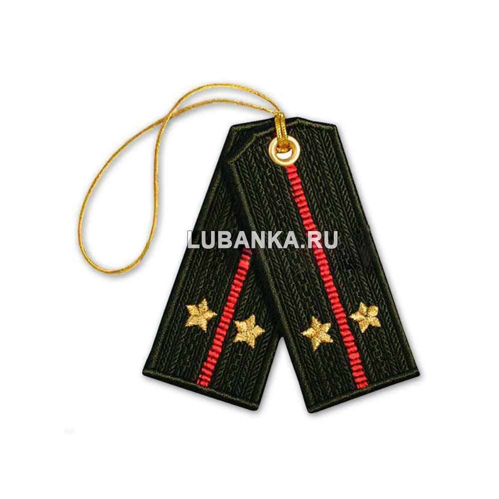 Брелок вышитый «Погон лейтенанта», общевойсковой
