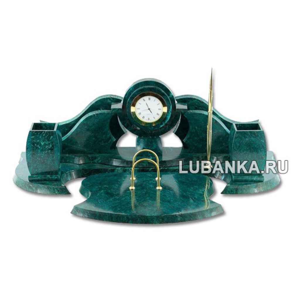 Настольный набор для руководителя «Фантазия» из камня