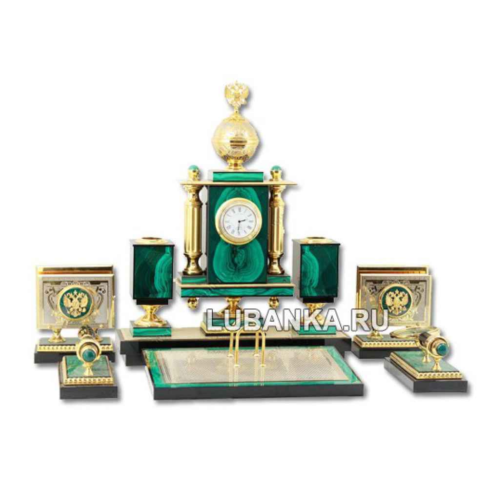 Настольный набор для руководителя «Держава» из камня