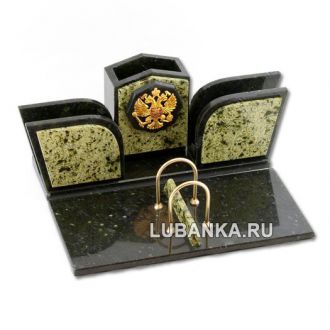 Настольный набор для руководителя «Герб» из камня