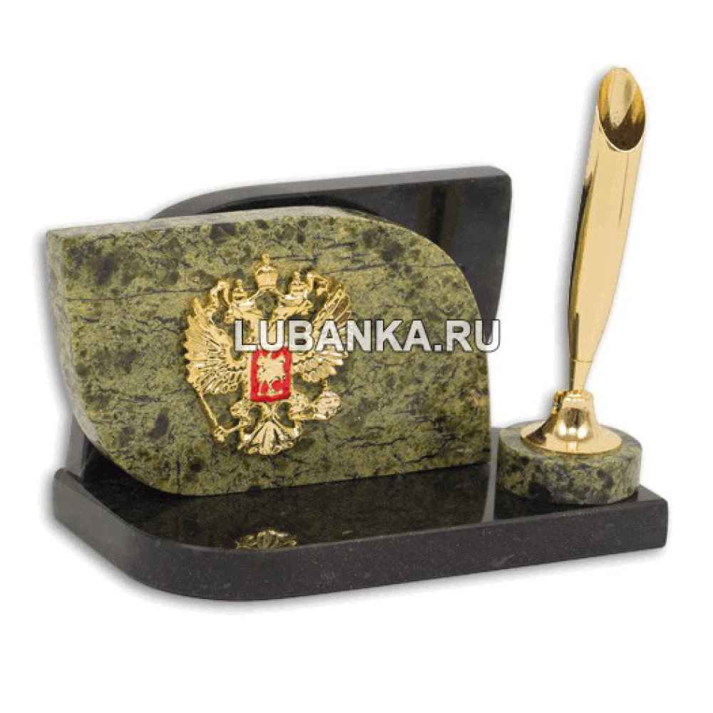 Настольный набор для руководителя «Герб» из камня